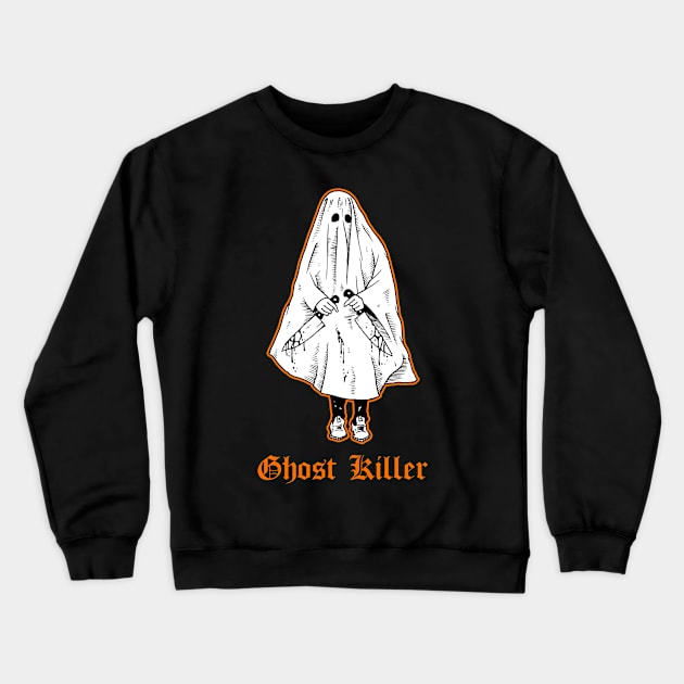 Ghost Killer Halloween Costume Crewneck Sweatshirt by btcillustration